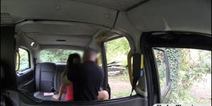 Big natural tits babe fucked in the cab to off her fare