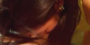 Latina Cutie Sucking Cock