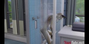 Furry Yaoi - Blowjob and Bareback in the Shower (Kim Triple X)