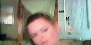 Big TIT BBW slut showing tits on Webcam