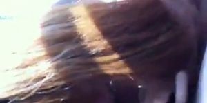 japanese amateur blowjob in a car