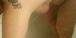 Plumper Takes a shower.
