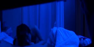 Chinese couple fuck on bed
