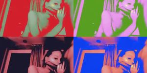 Teen blonde Blowjob with camera effect 3