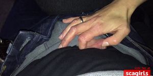 Milf Handjob surprise foreskin play no cum - video 1
