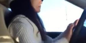 Car Salesman Cock Flash During The Test Drive