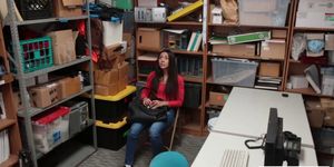 HOT Shoplifter Lilly Hall cant handle LPs big Cock
