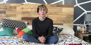 BOY CRUSH - Young hottie Ashton Franco blasts cum out of that big dick