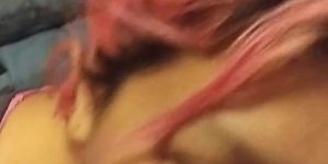 Wife sucking my dick, she is amazing!!! We had a bet im not gonna cum!