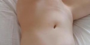Naked slim waisted teen sucks her long fingers