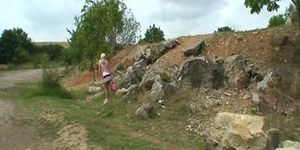 Hot Swedish Cutie Fucked Hard Outdoors !