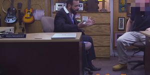 GAY PAWN SHOPS - Straight amateur facialized in pawnshop
