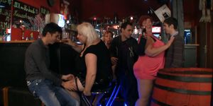FATTYPUB - Fat group party with three bbw