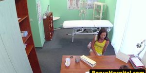 BOGUS HOSPITAL - Uniform doctor exams babes pussy with tongue