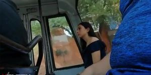 Flash Teen on Bus