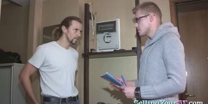 Hot teacher teaches students how to suck - video 1