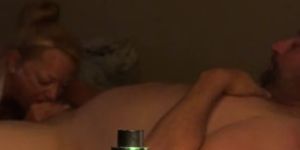 CUMMING IN EX WHILE HER HUSBAND IS FISHING