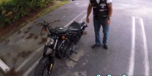 Real buff biker analized