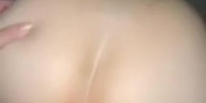 Trying to be quiet lesbian cock