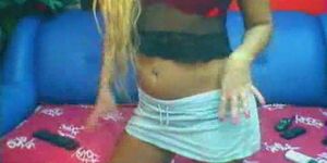 Absolutely Stunning Blonde Pussy on Webcam