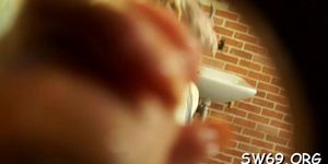 Girl gets covered in fake jizz - video 2