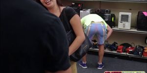 Pawnshop owners big hard dick sucked by a student