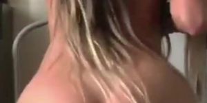 Big Ass Girl Riding on Dildo