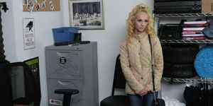 Officer serves Sadie a warrant strip search (Sadie Hartz)