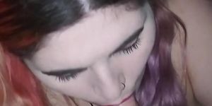 Quick blowjob before bed