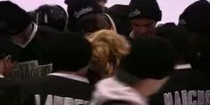 Big tits Cricket fucks the team