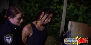 Lonely police sluts are having fun instead of work