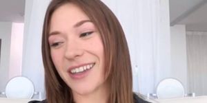 Dirty talking teen pounded deep by