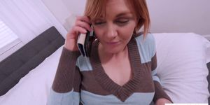 Fucking my irresistible redhead MILF stepmothers pussy (Marie McCray)