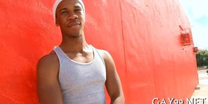 Interracial gay in doggie - video 6