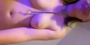 Wannabe Bimbo Slut gets choked and impregnated POV