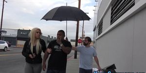 Blonde rides black dick - video 7