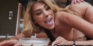 Teen Kitten Throated and Dominated (Little Kitten, Stephanie West)