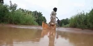 She prefers to jump...