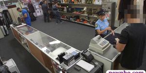 Big ass police officer boned by pawn man