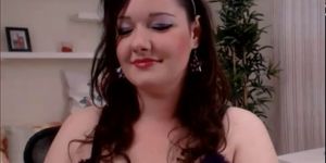 Cute bbw smoking on cam