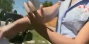 Lucky Mail Lady Gets Cover up with Load of Cum by the World Biggest Dick (OG Mudbone)