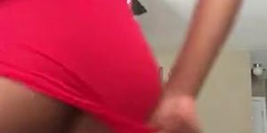 Teen ebony with no panties upskirt twerk (Fatpussy)
