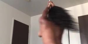 Big butt black stripper