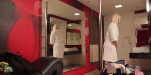 TRANS500 - Doppelganger tgirls get ready for their scene