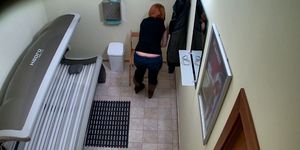 CZECHSOLARIUM - Teen Redhead with Perfectly Shaved Tight Pussy