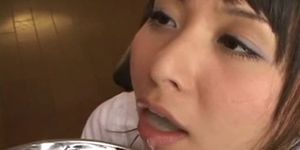 Yuka Osawa drinking sperm