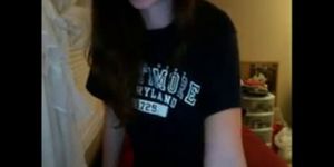 Teen Girl Gets Naked And Masturbates