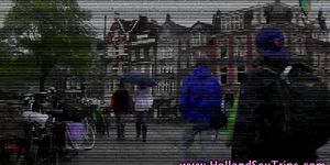Dutch hooker sucks tourists cock