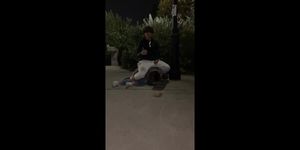 Lil Ignorant sits on a hoe then makes her suck his cock