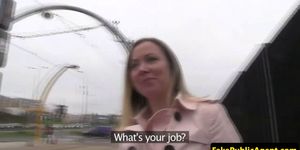 FAKEHUB - European milf cum in mouth